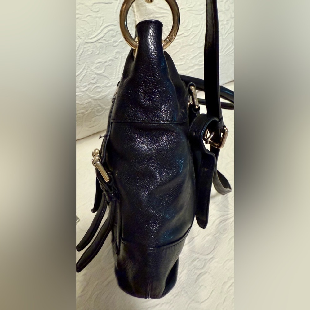 Gently Used Michael Kors Black Leather Handbag - Picture 5 of 9